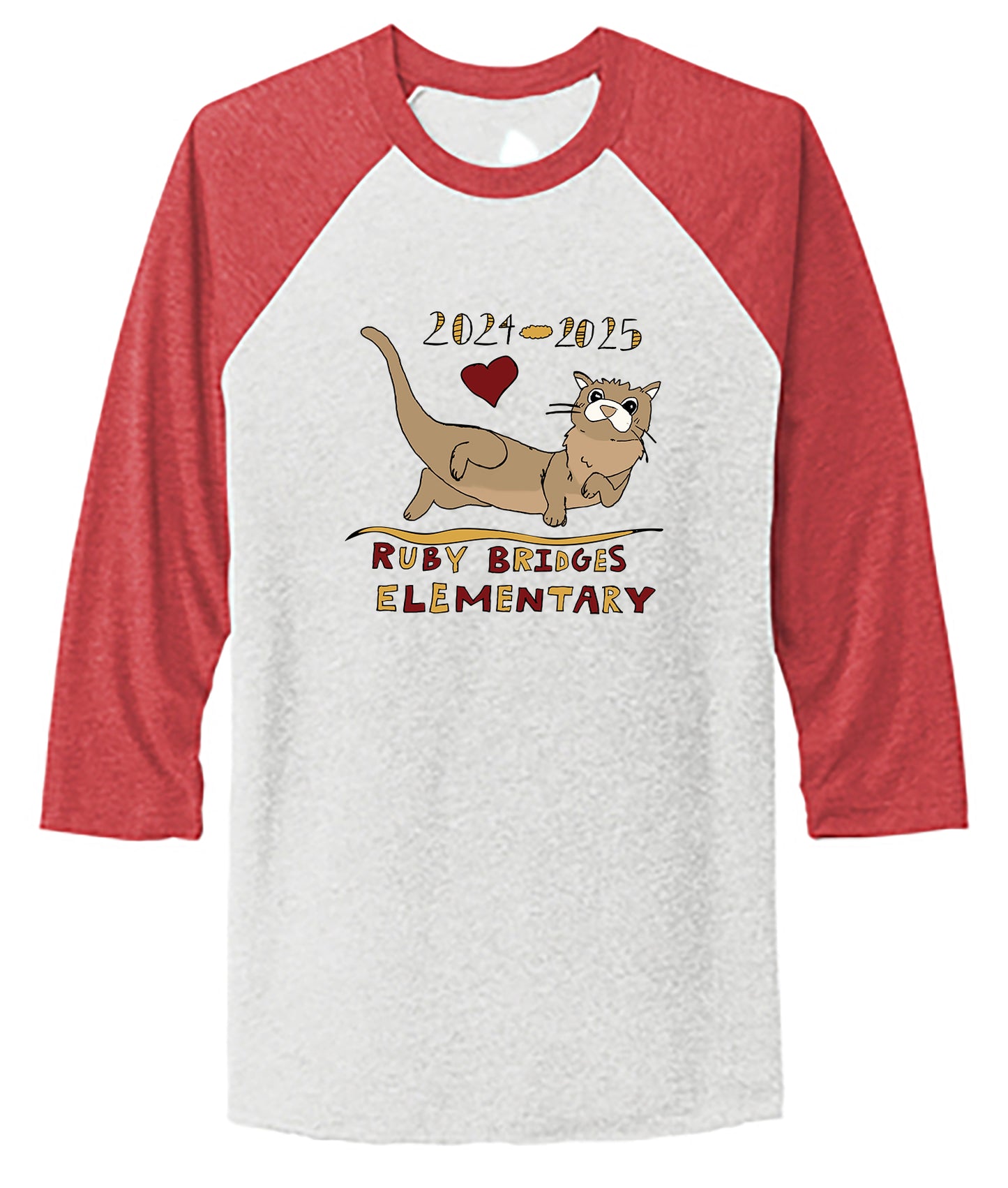 Unisex Tri-Blend 3/4-Sleeve Raglan Tee