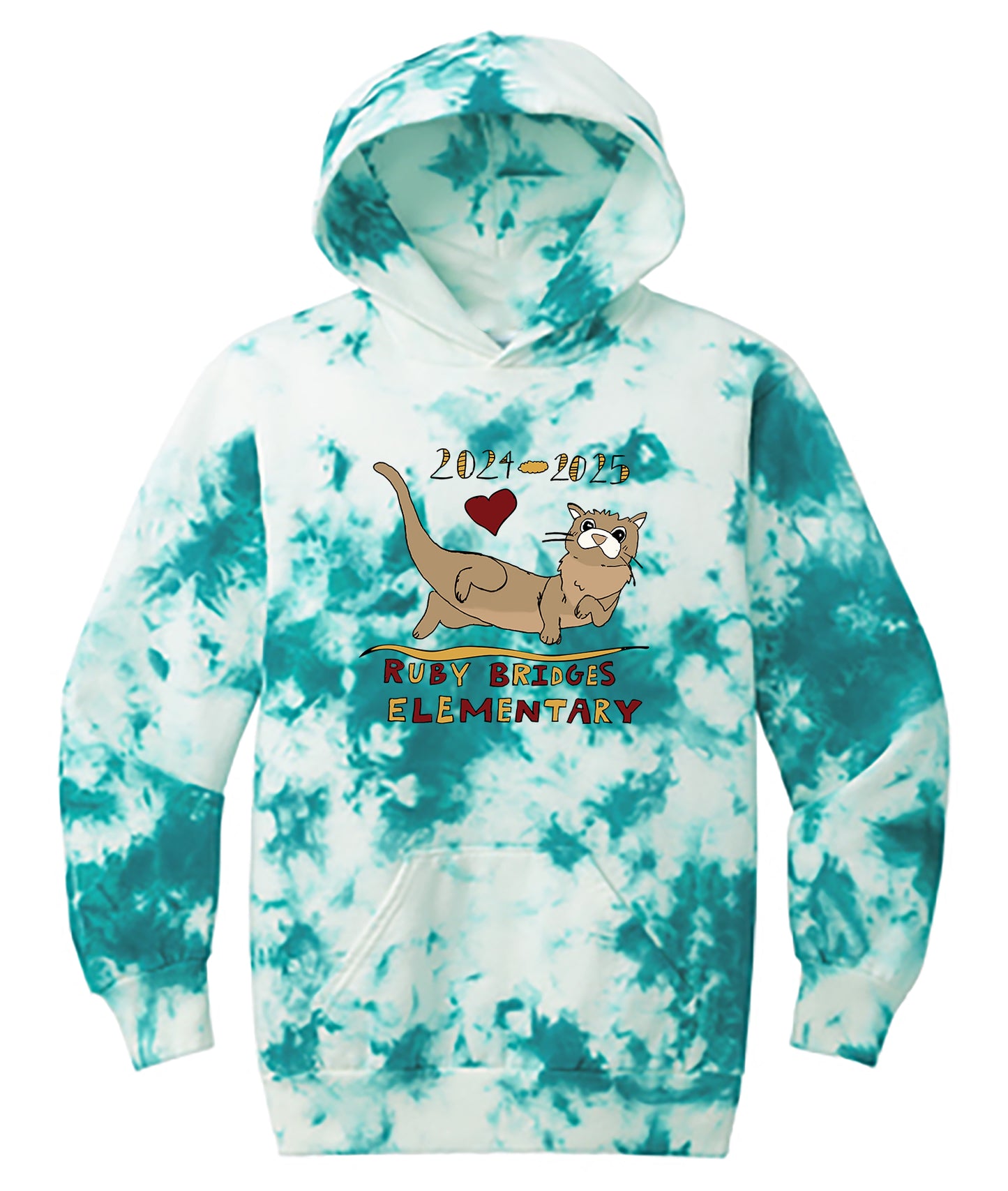 Youth Crystal Tie-Dye Pullover Hoodie