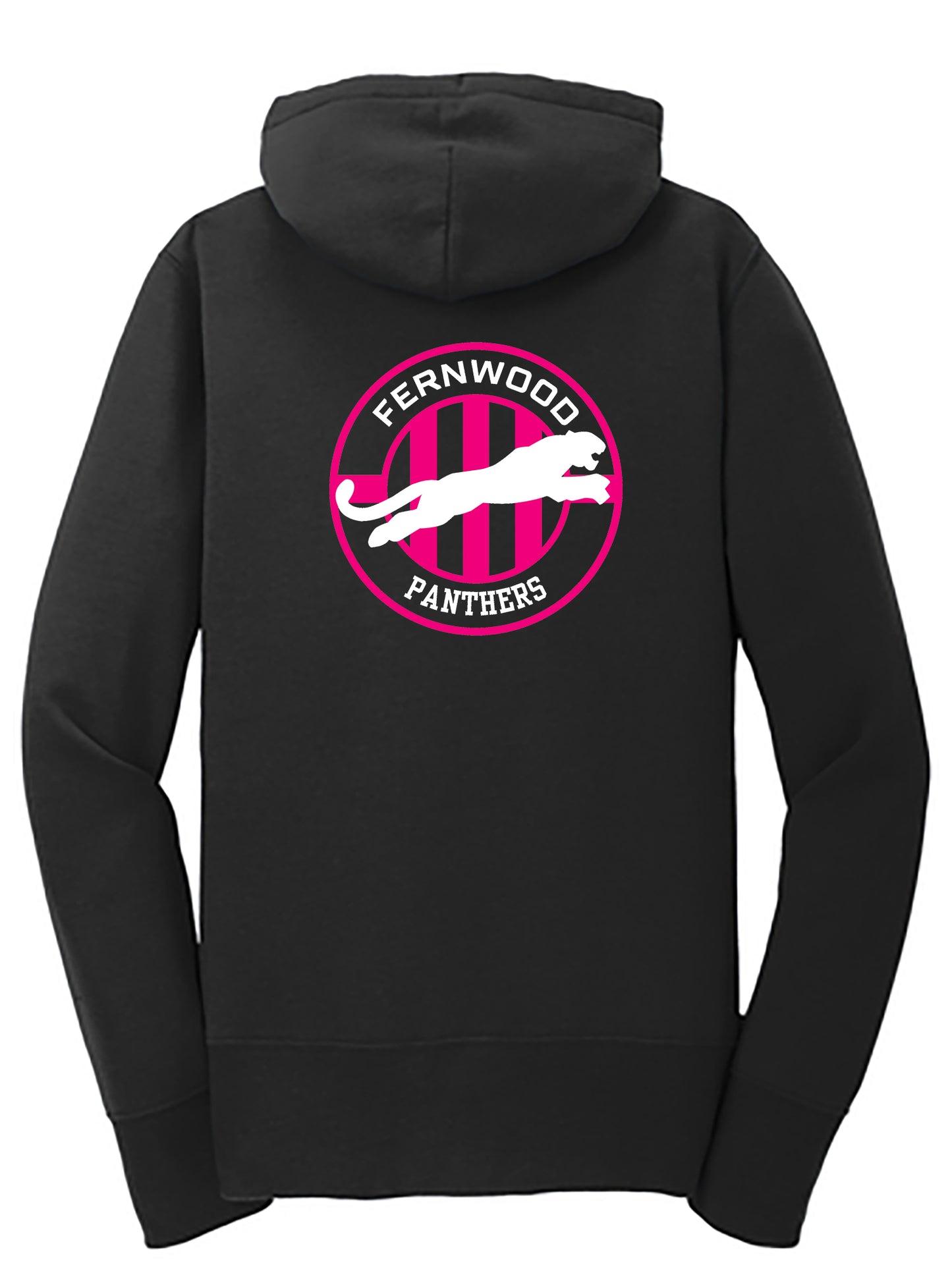 Black Women's Core Fleece Full-Zip Hooded Sweatshirt