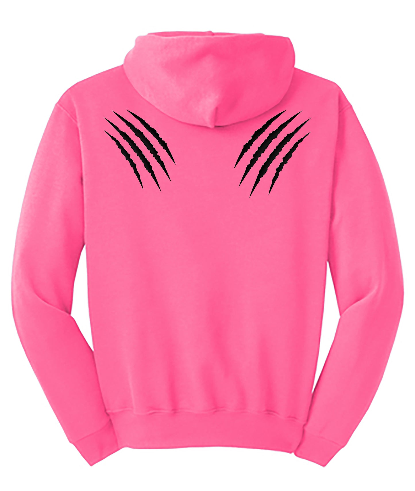 Neon Pink Adult NuBlend® Pullover Hooded Sweatshirt