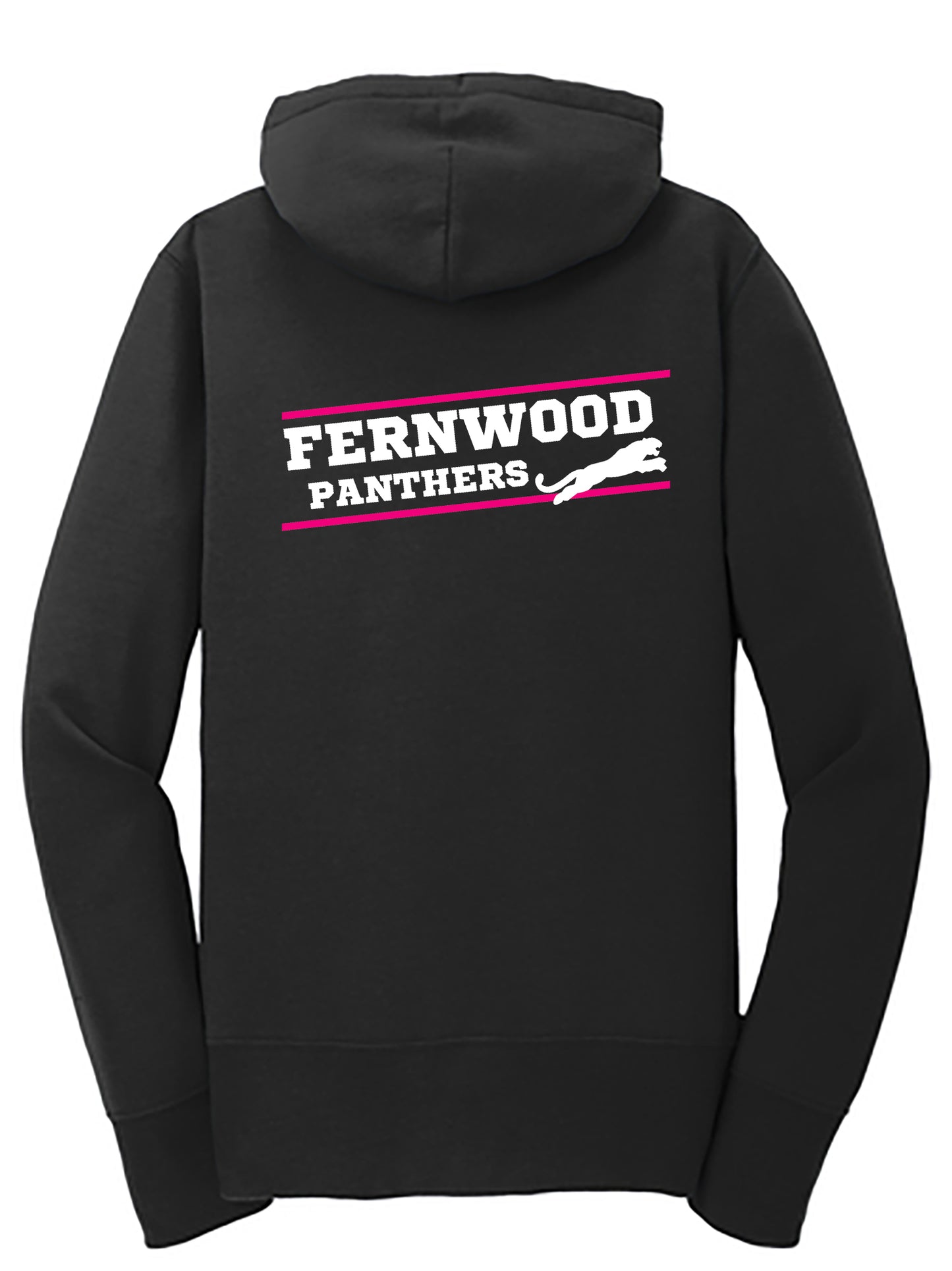 Black Women's Core Fleece Full-Zip Hooded Sweatshirt