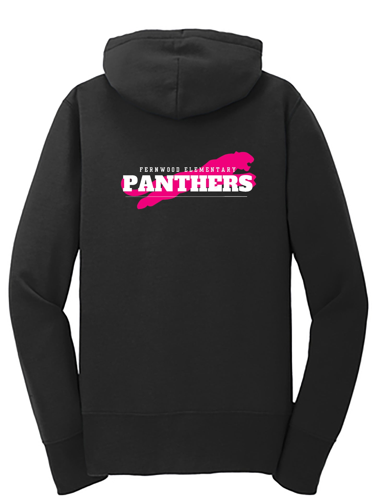 Black Women's Core Fleece Full-Zip Hooded Sweatshirt