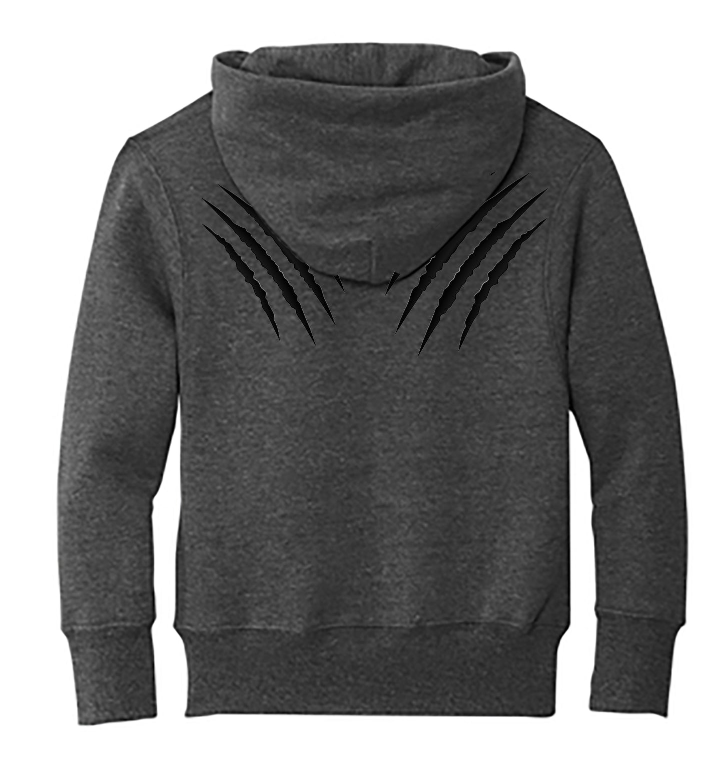 Dark Heather Grey Youth Core Fleece Pullover Hooded Sweatshirt