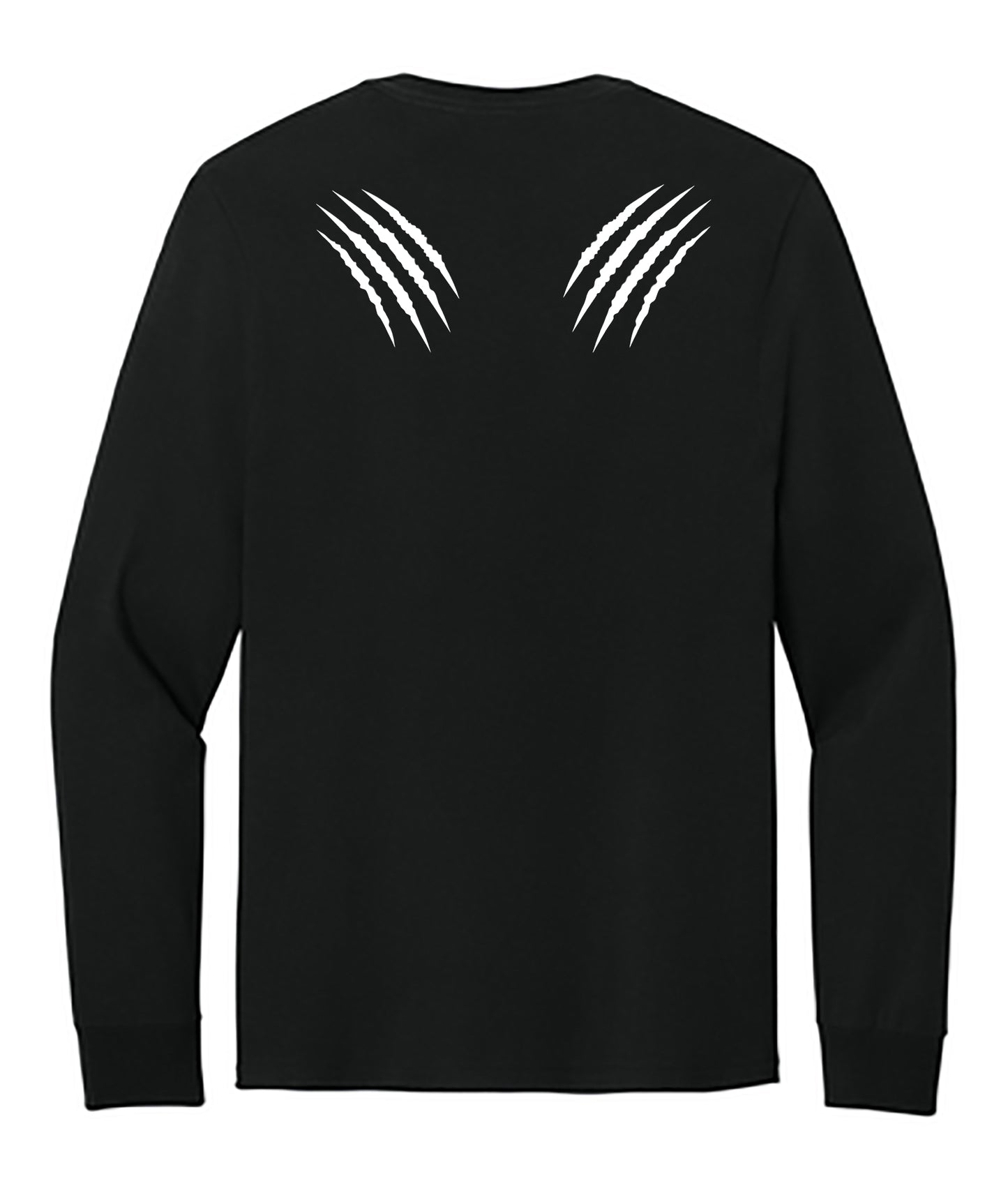 Black Adult Unisex Cotton Long Sleeve T-Shirt