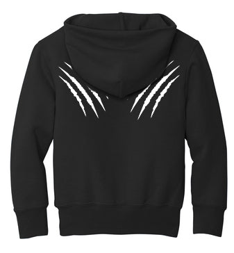 Black Youth Core Fleece Pullover Hooded Sweatshirt