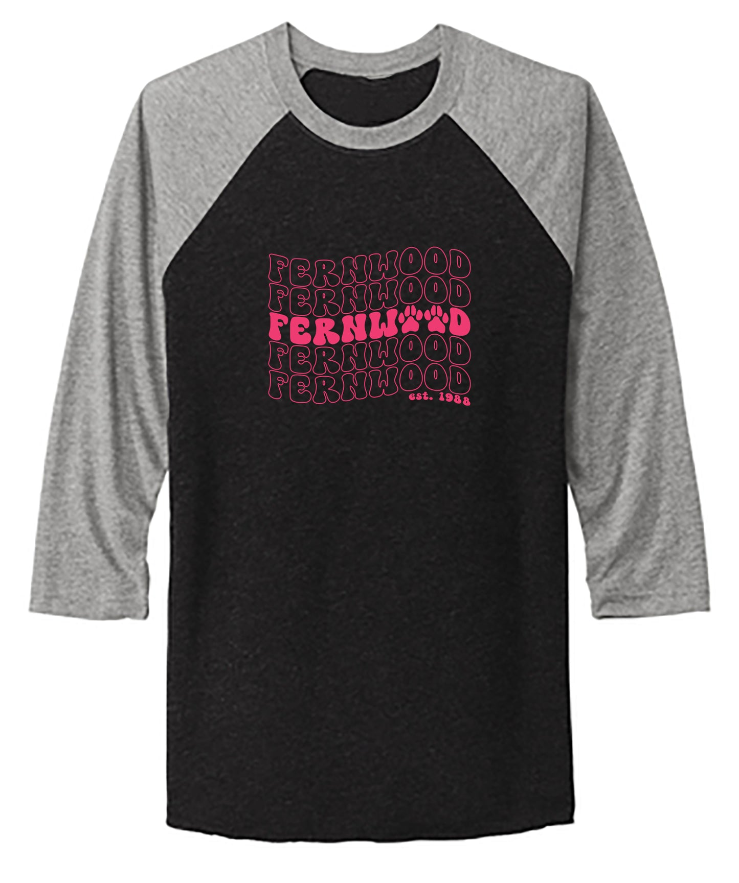 Unisex Tri-Blend 3/4-Sleeve Raglan Tee