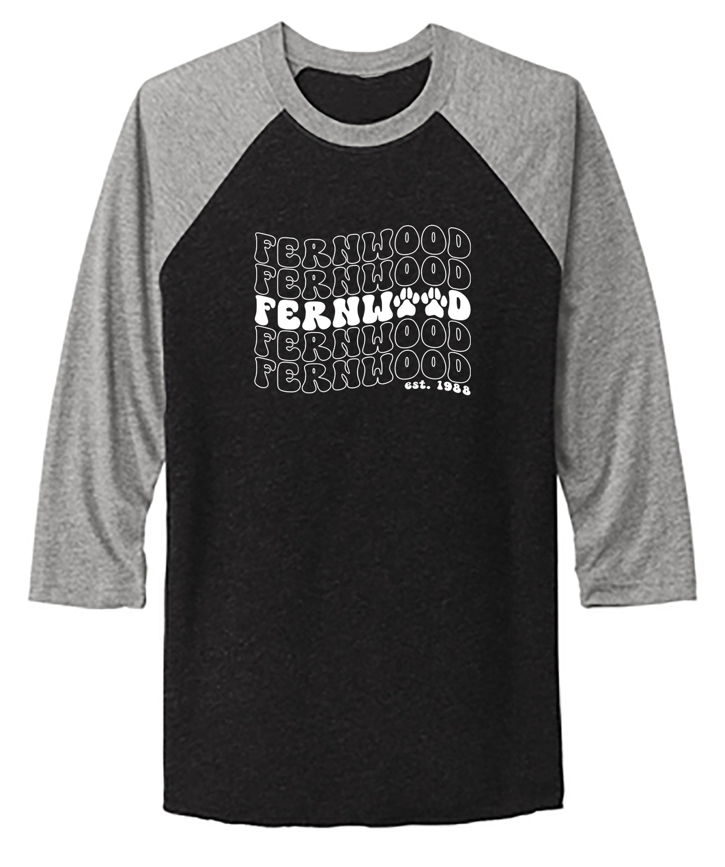 Unisex Tri-Blend 3/4-Sleeve Raglan Tee