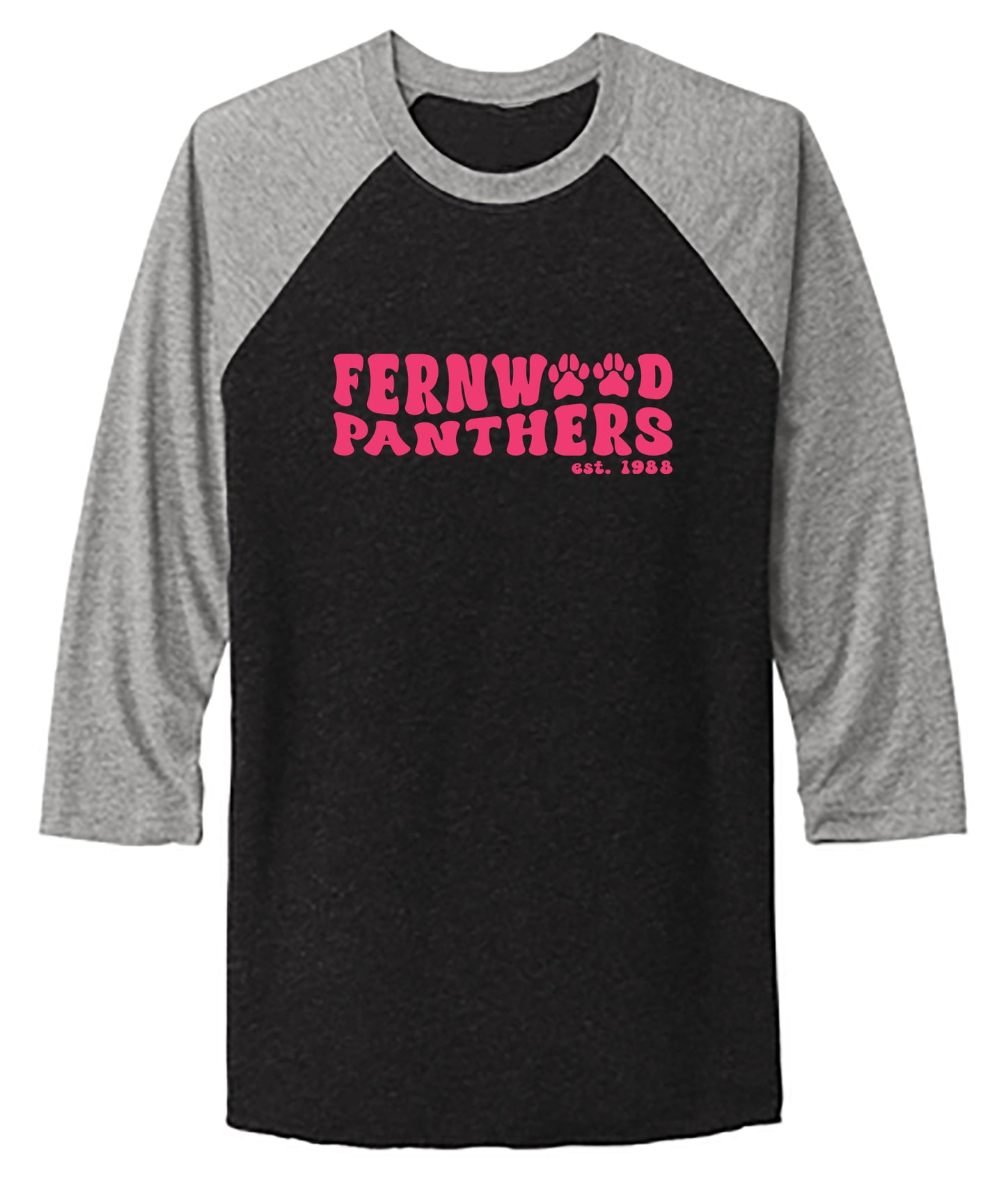 Unisex Tri-Blend 3/4-Sleeve Raglan Tee