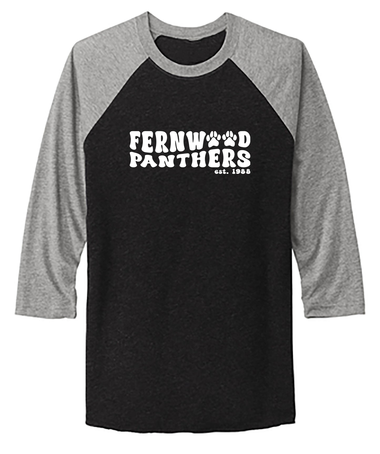 Unisex Tri-Blend 3/4-Sleeve Raglan Tee