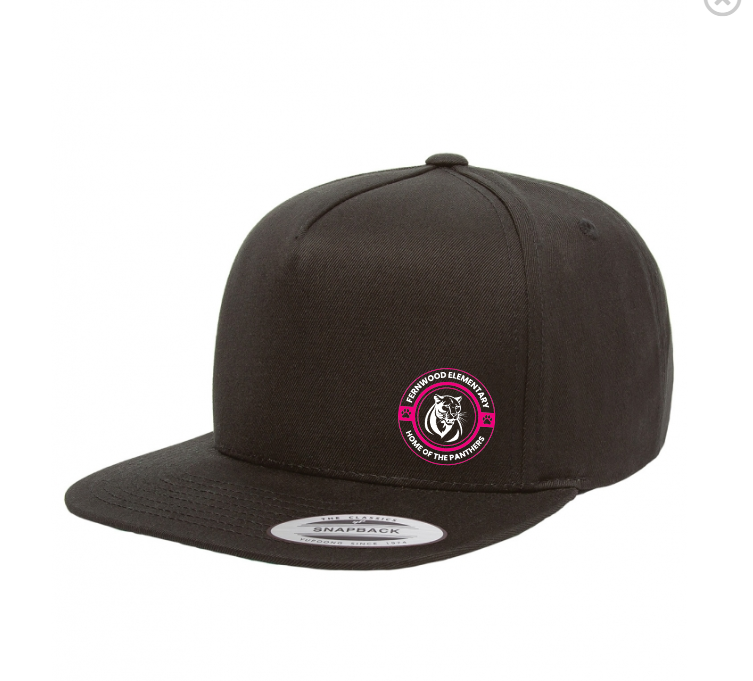 Adult 5-Panel Cotton Twill Snapback Cap