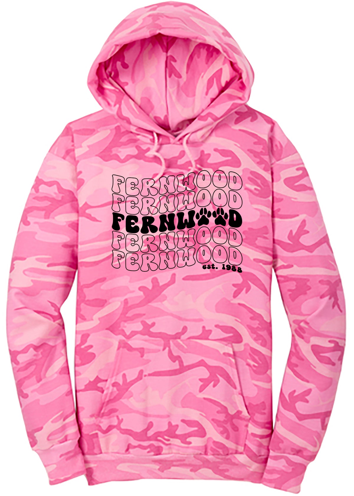 Core Fleece Camo Pullover Hooded Sweatshirt