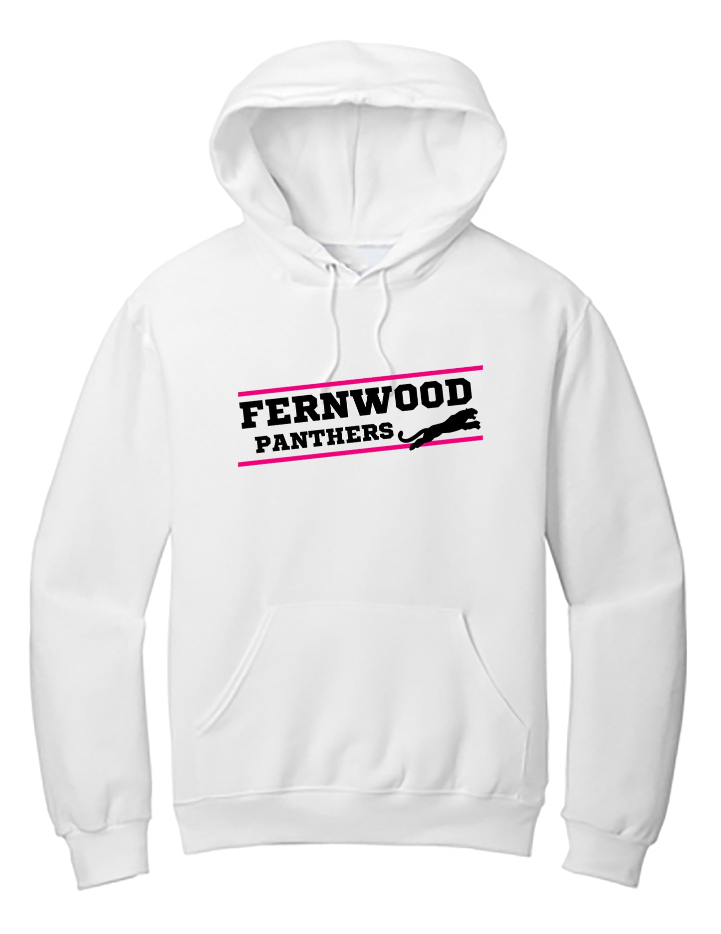 White Adult NuBlend® Pullover Hooded Sweatshirt