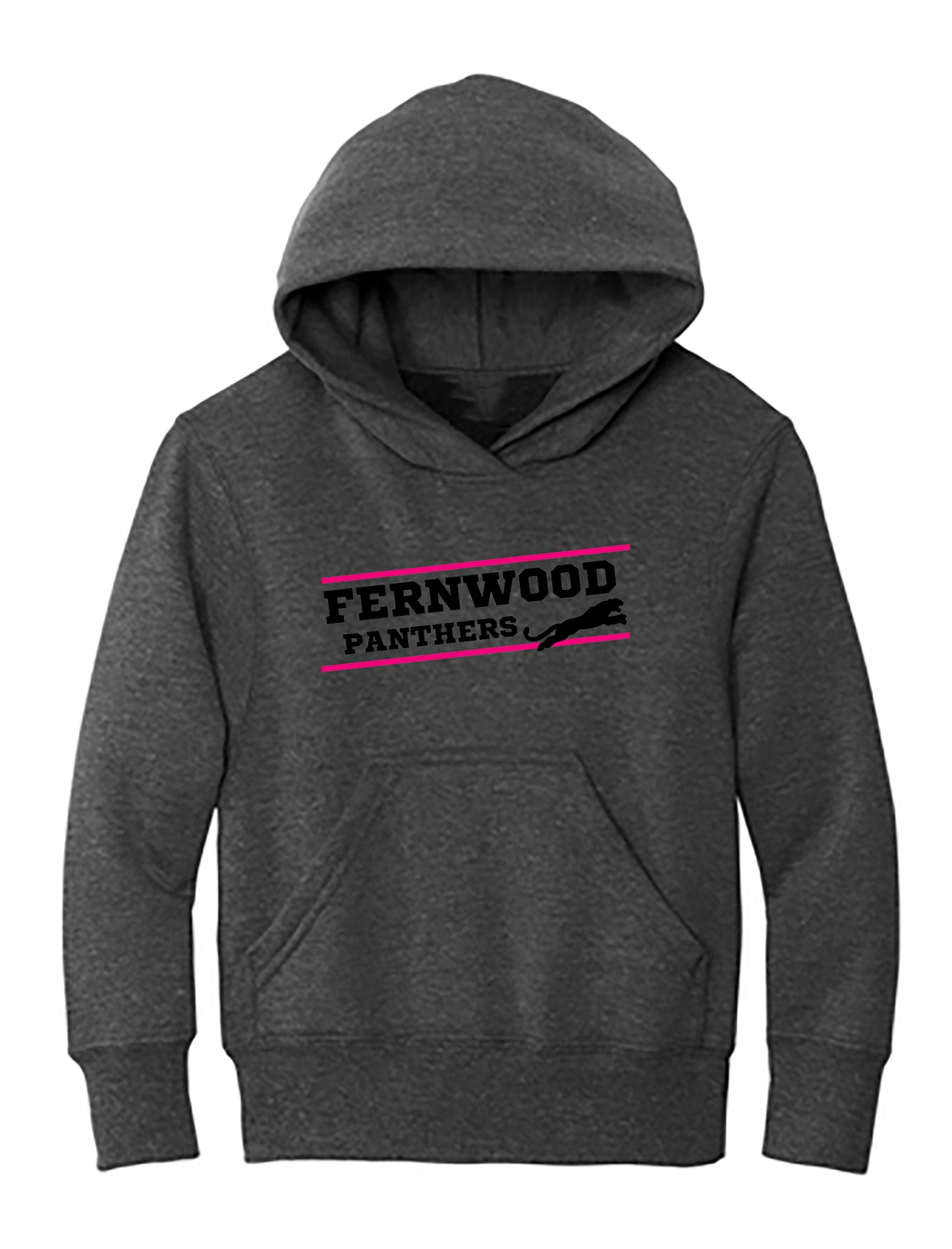 Dark Heather Grey Youth Core Fleece Pullover Hooded Sweatshirt
