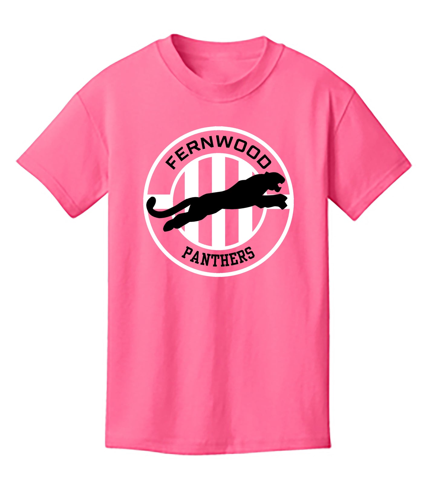 Neon Pink Youth Core Cotton Tee