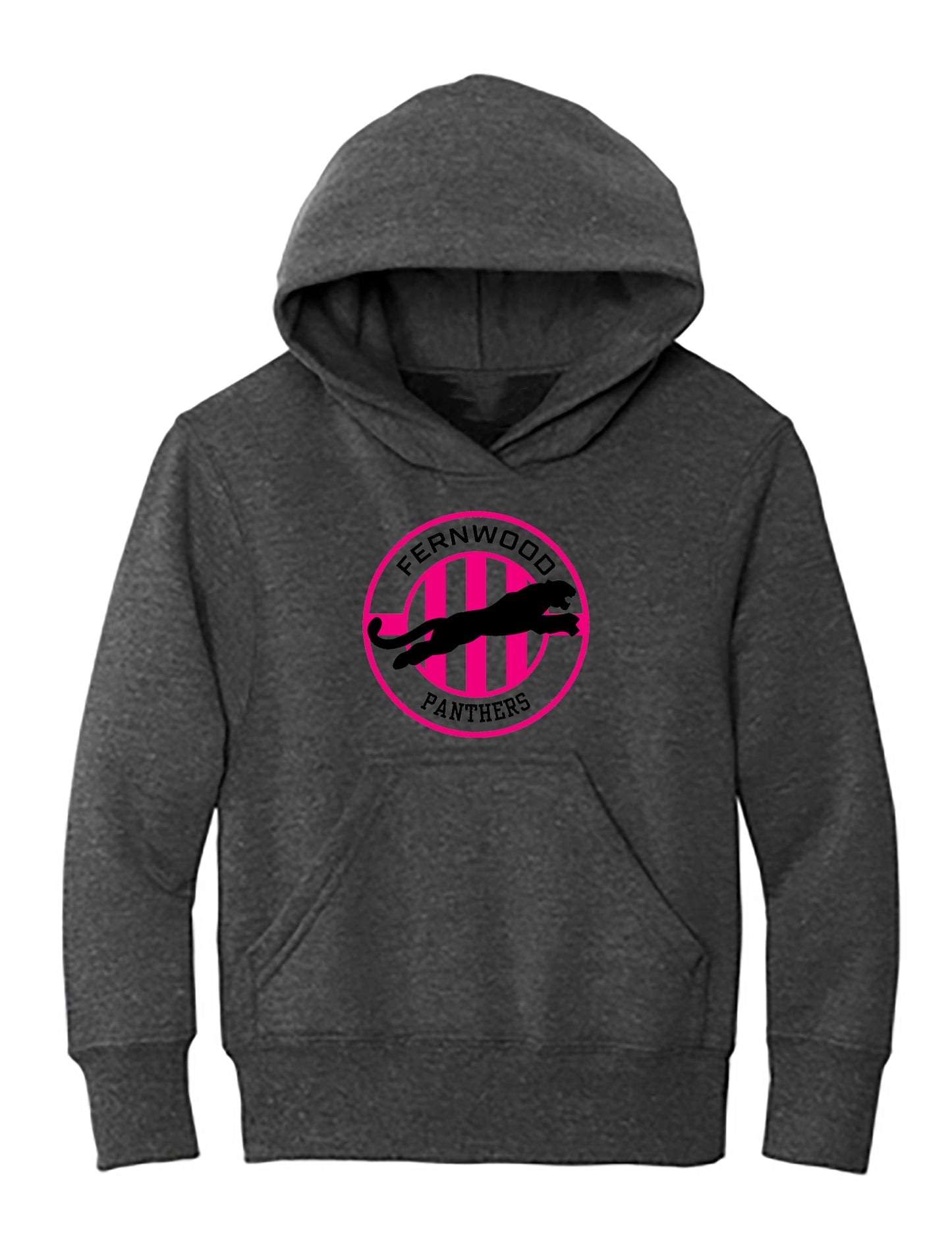 Dark Heather Grey Youth Core Fleece Pullover Hooded Sweatshirt