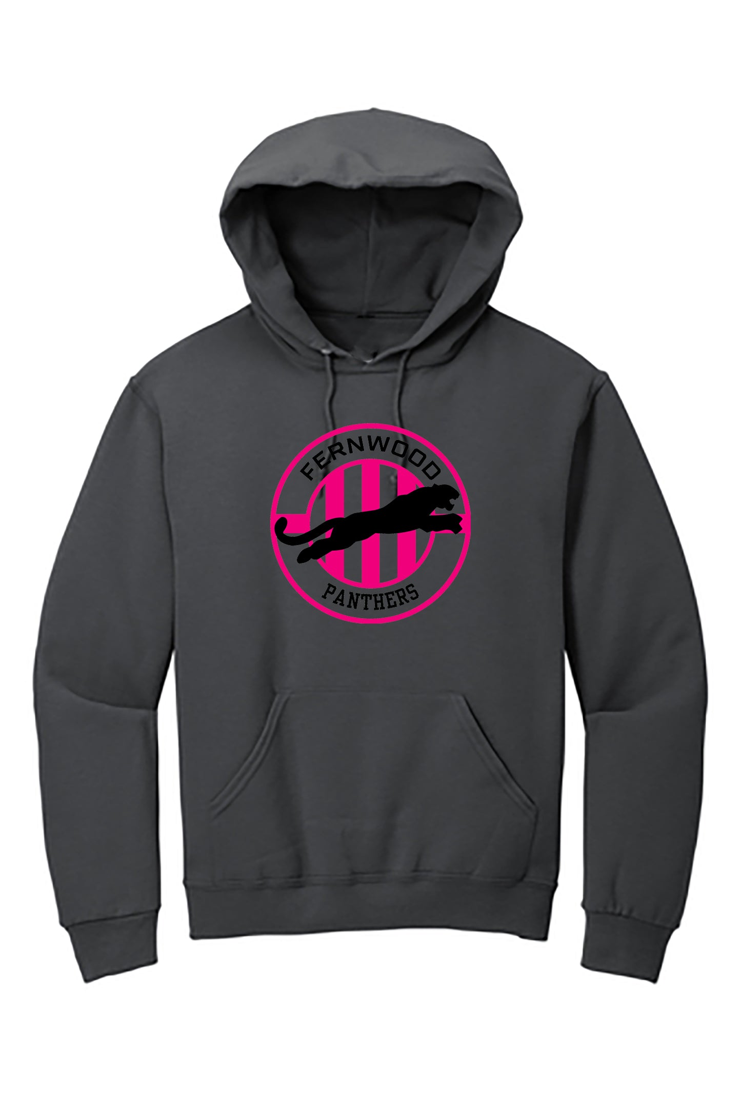 Charcoal Adult NuBlend® Pullover Hooded Sweatshirt