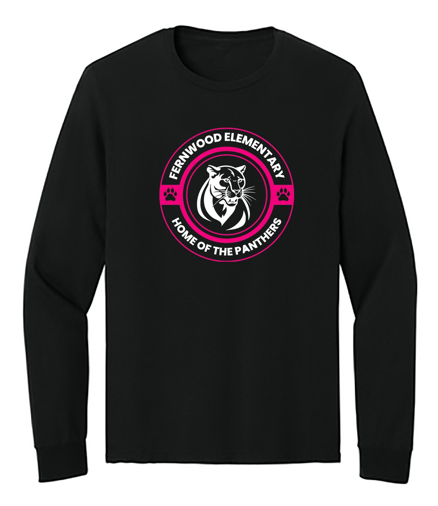 Black Adult Unisex Cotton Long Sleeve T-Shirt