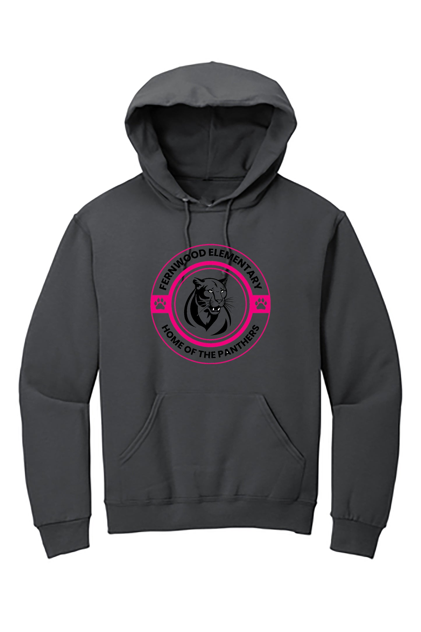 Charcoal Adult NuBlend® Pullover Hooded Sweatshirt