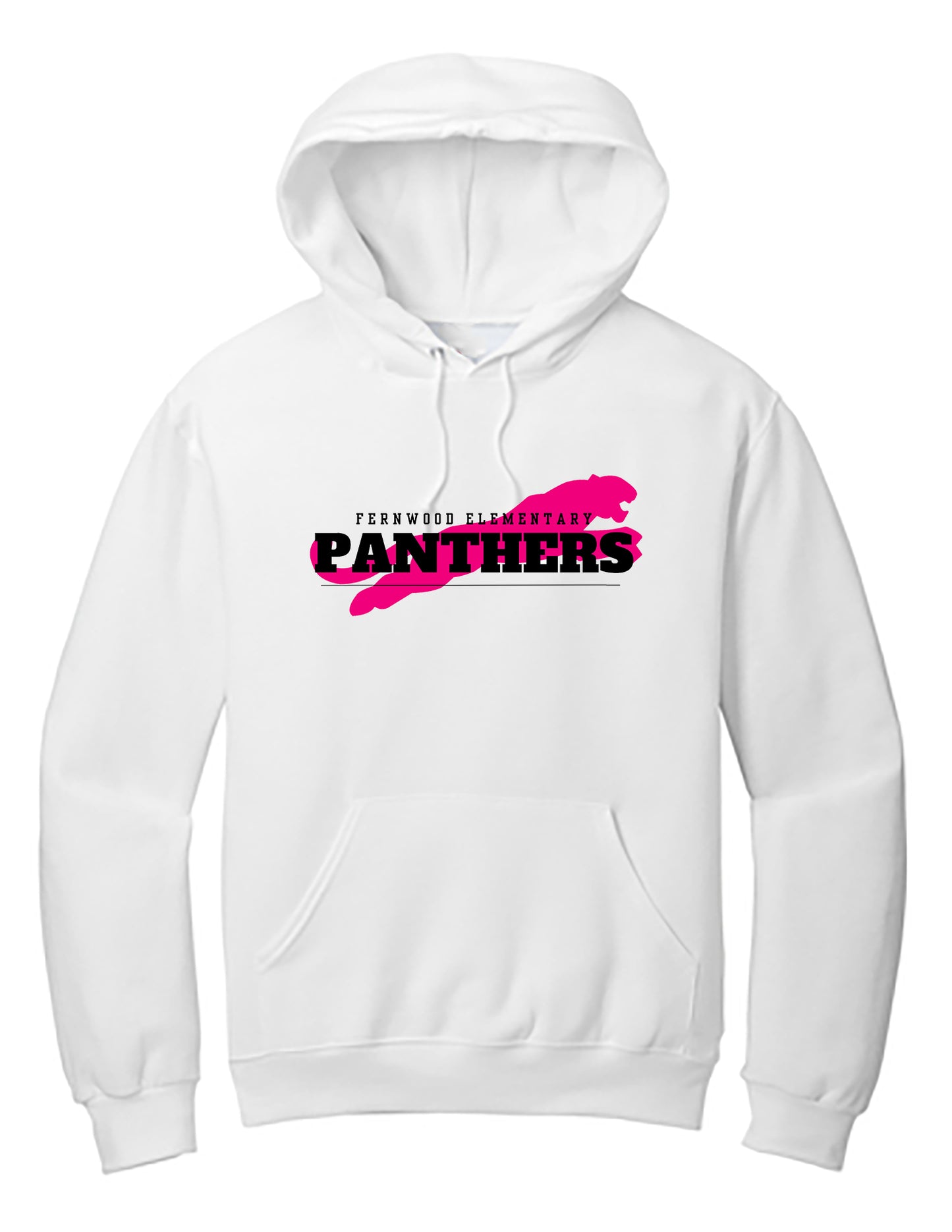 White Adult NuBlend® Pullover Hooded Sweatshirt