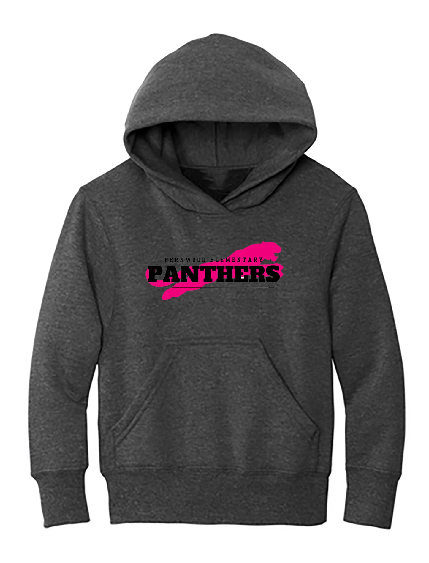 Dark Heather Grey Youth Core Fleece Pullover Hooded Sweatshirt