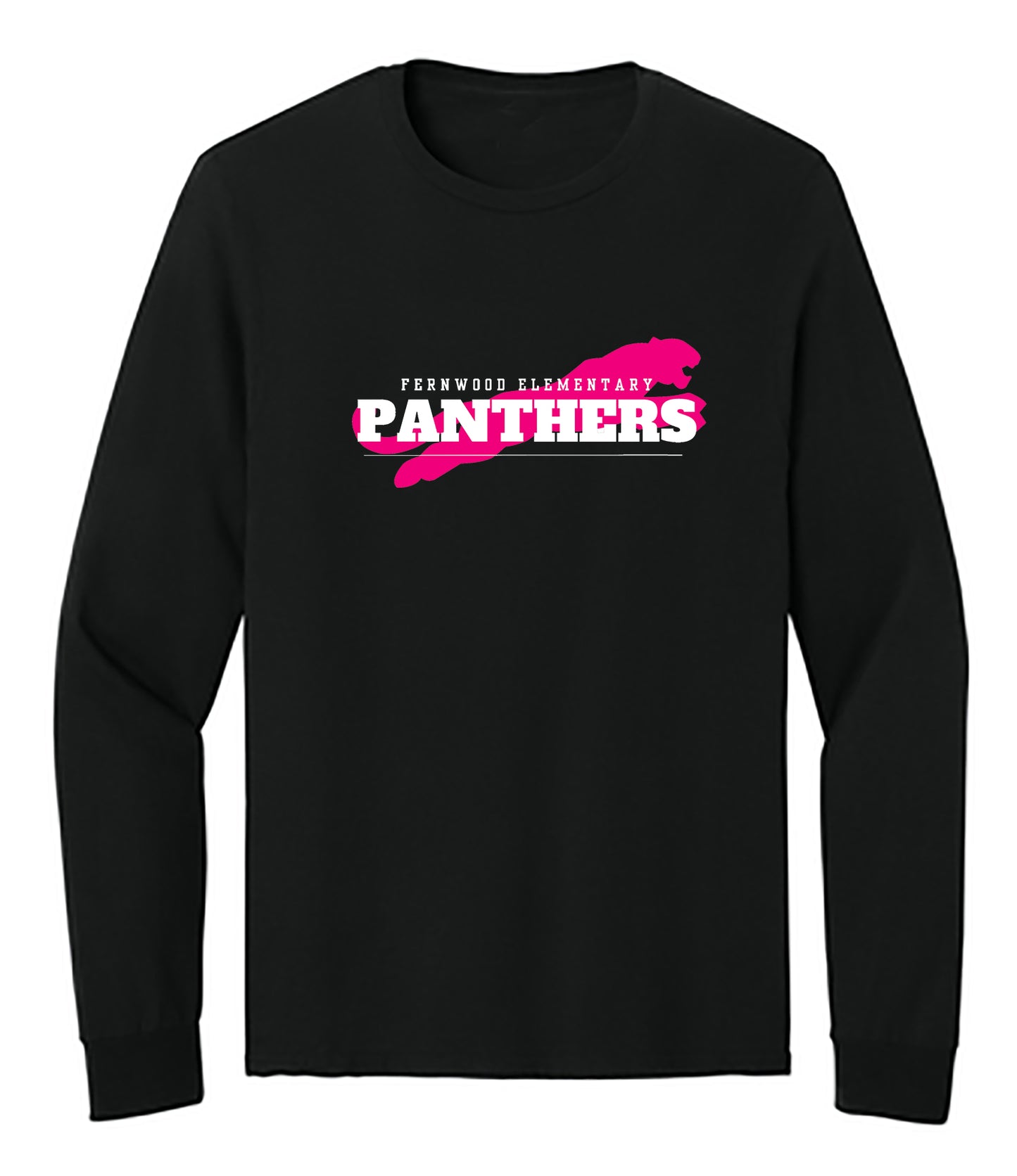 Black Adult Unisex Cotton Long Sleeve T-Shirt