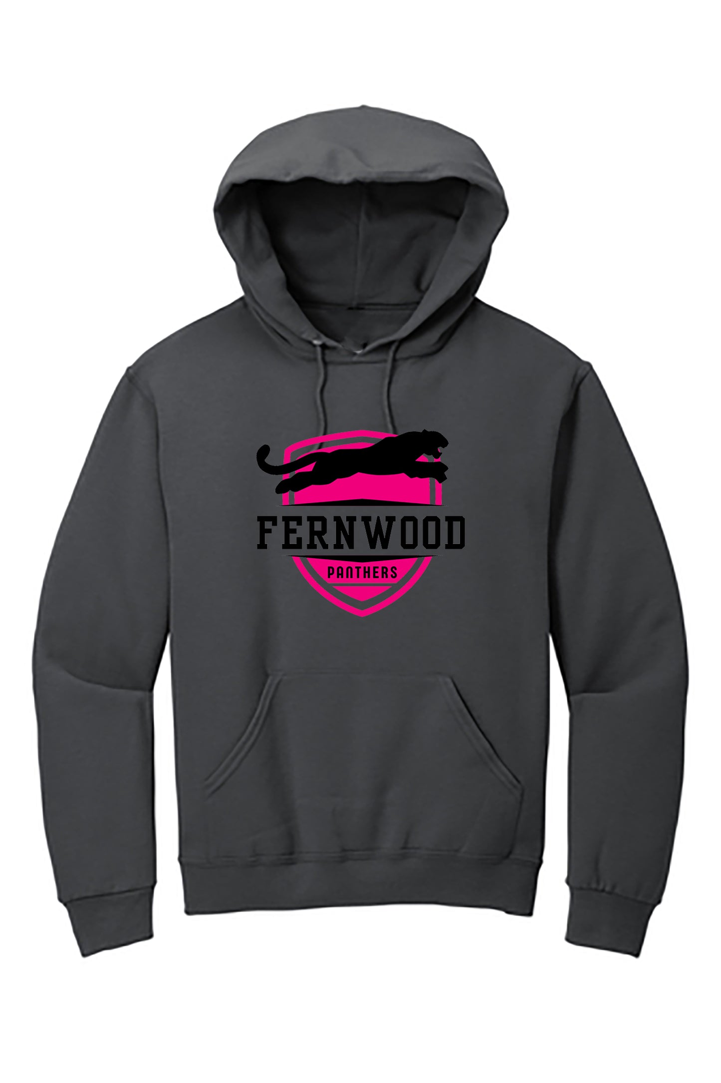 Charcoal Adult NuBlend® Pullover Hooded Sweatshirt