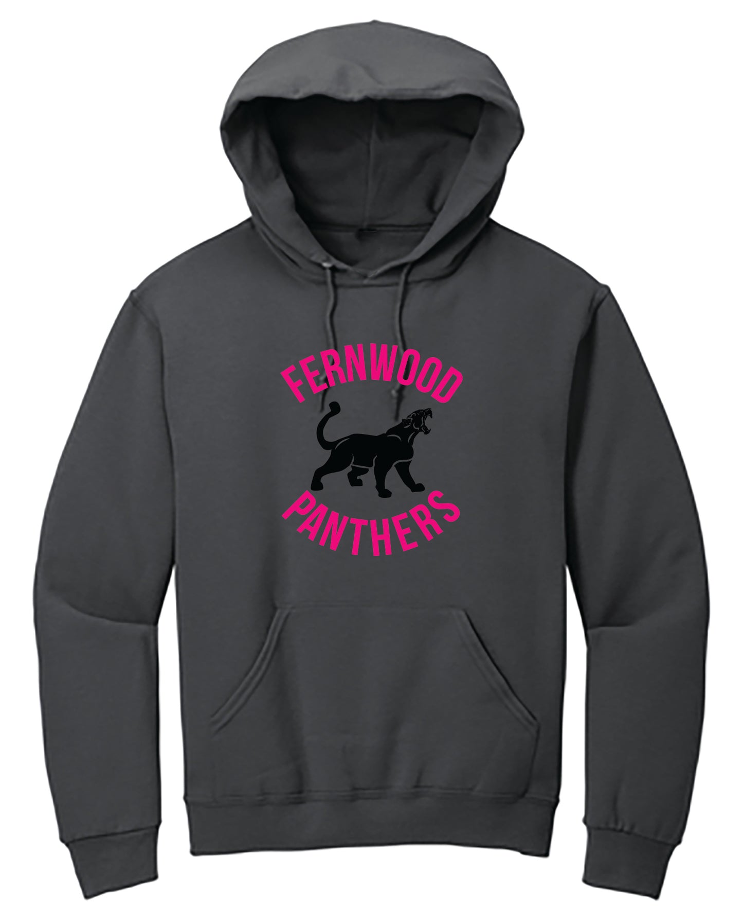 Charcoal Adult NuBlend® Pullover Hooded Sweatshirt