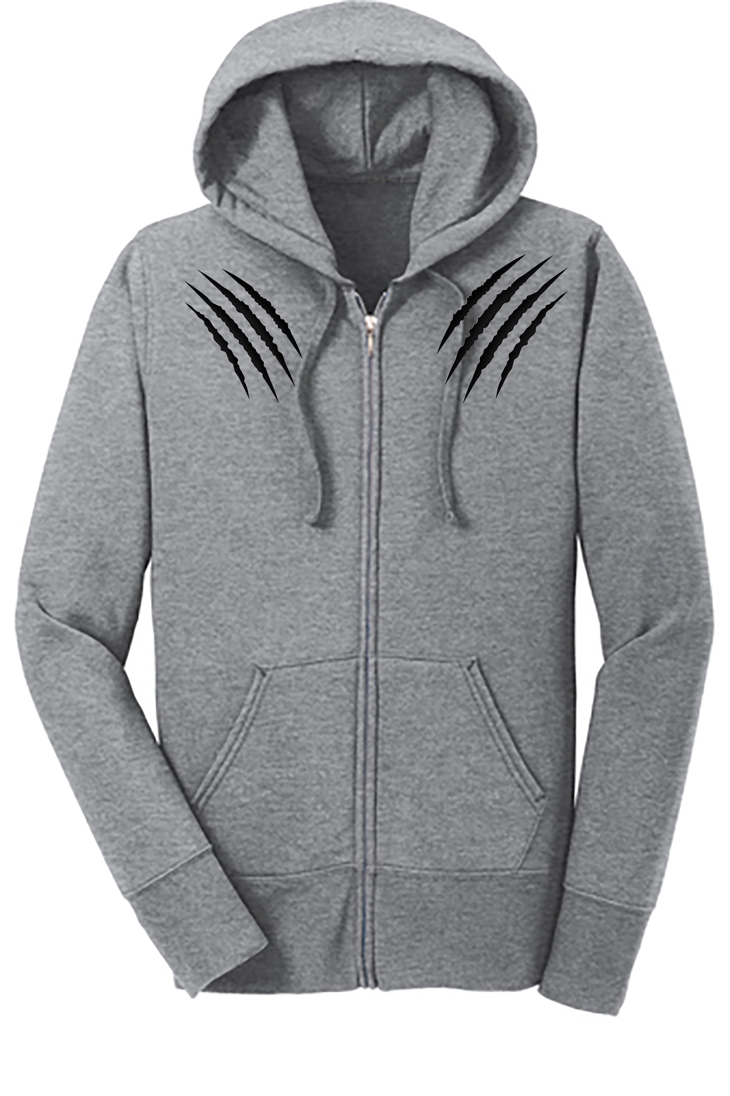 Althletic Heather Women's Core Fleece Full-Zip Hooded Sweatshirt