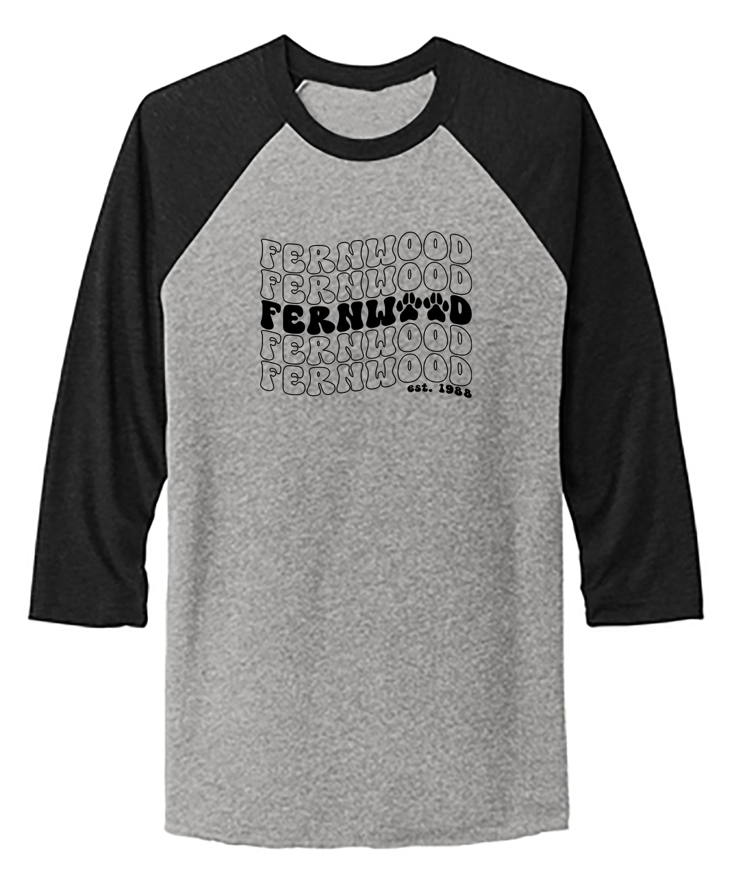 Unisex Tri-Blend 3/4-Sleeve Raglan Tee