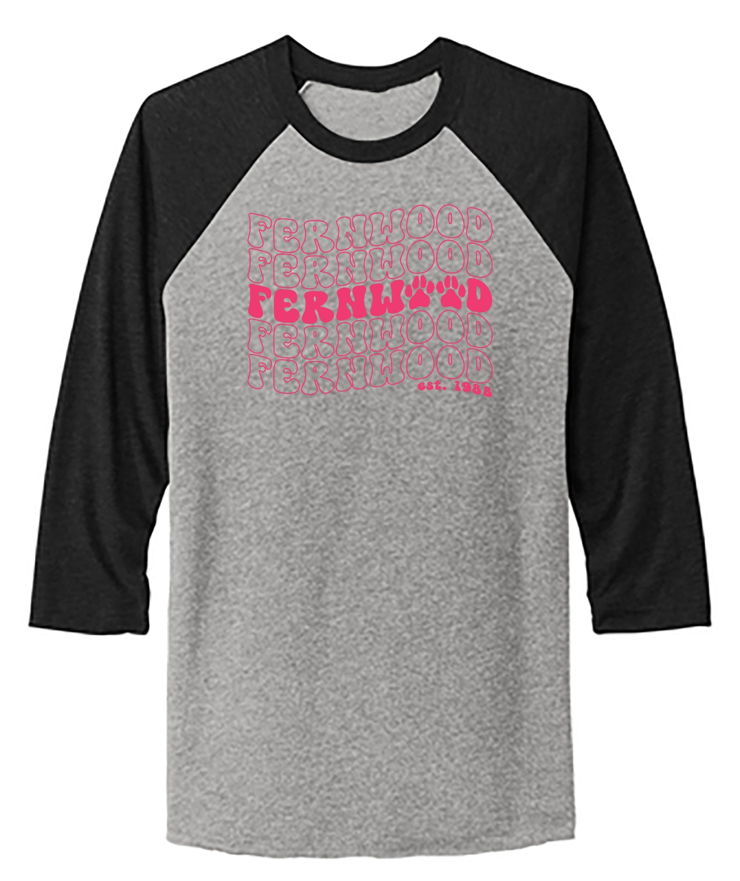 Unisex Tri-Blend 3/4-Sleeve Raglan Tee