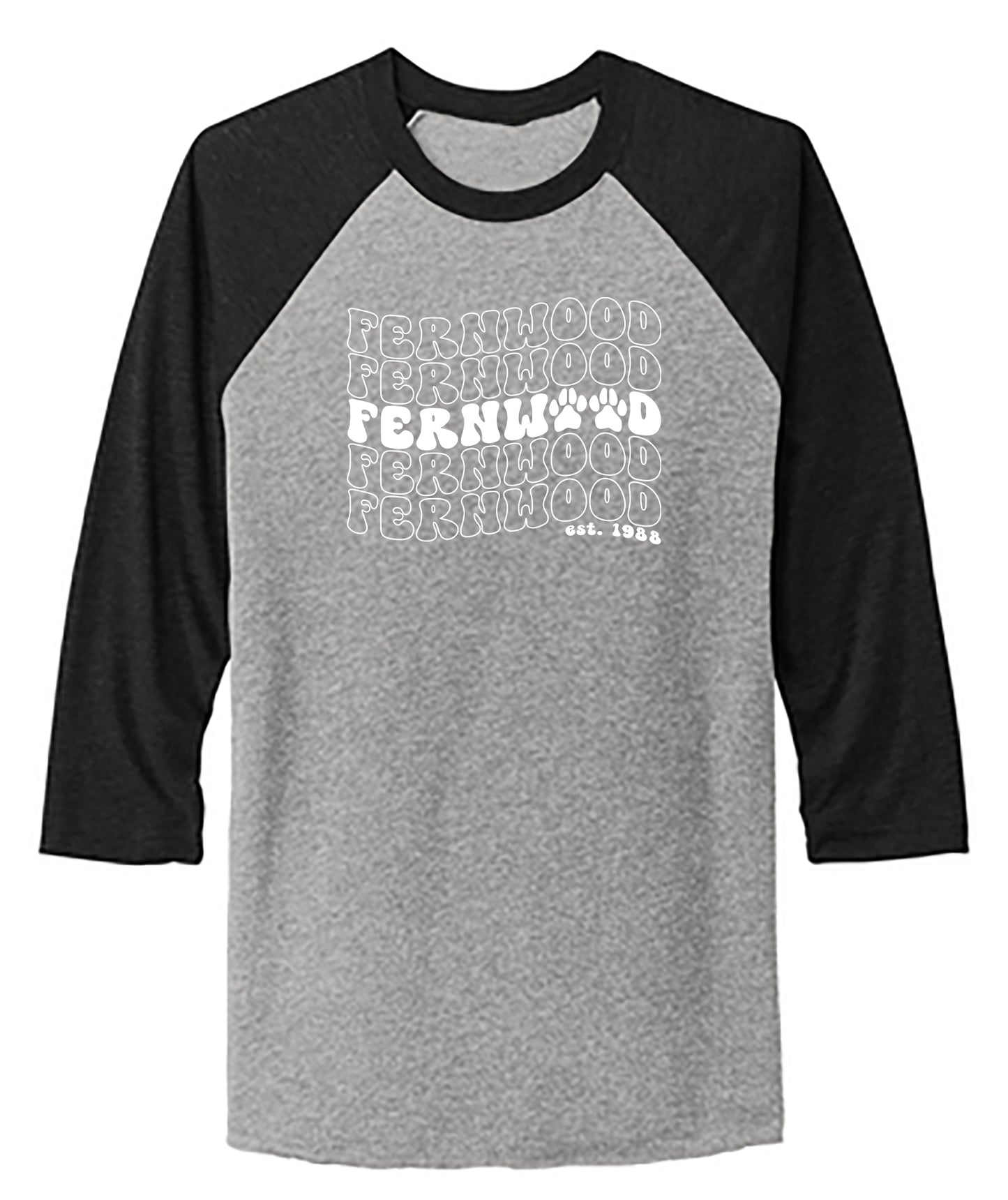 Unisex Tri-Blend 3/4-Sleeve Raglan Tee