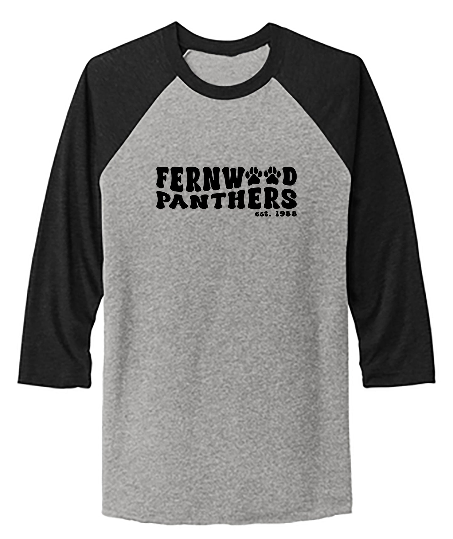Unisex Tri-Blend 3/4-Sleeve Raglan Tee