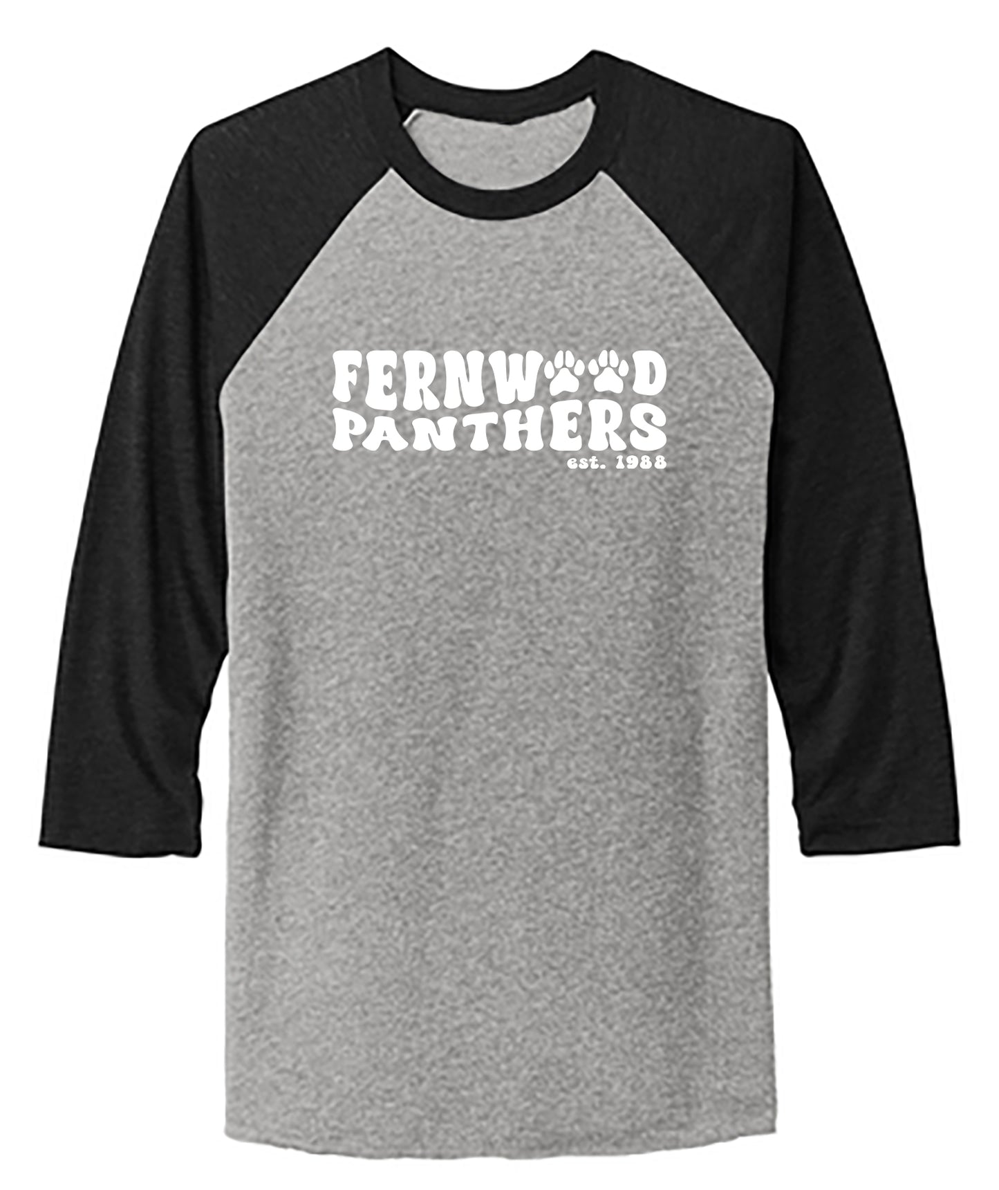 Unisex Tri-Blend 3/4-Sleeve Raglan Tee