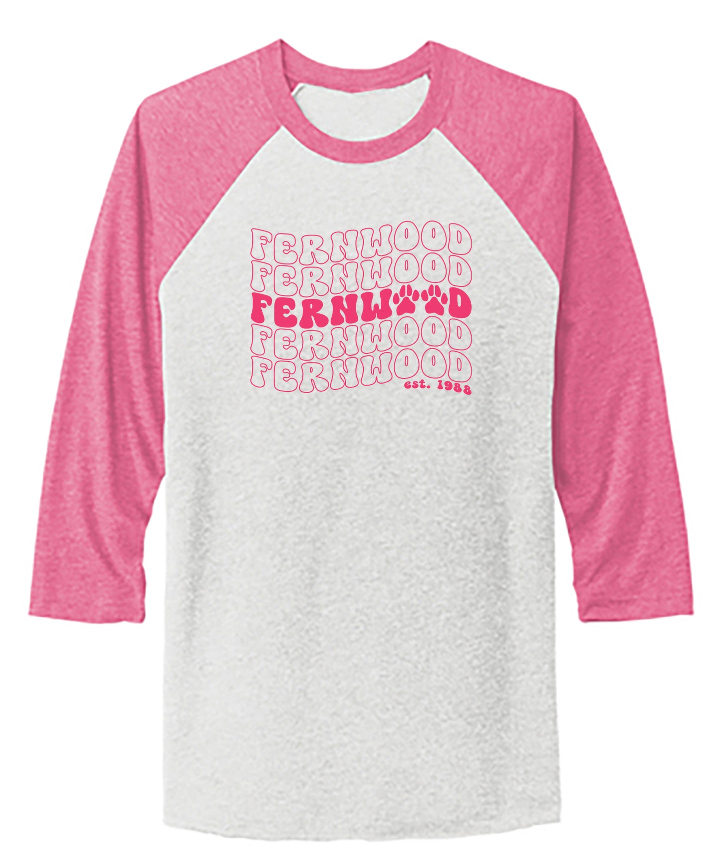 Unisex Tri-Blend 3/4-Sleeve Raglan Tee