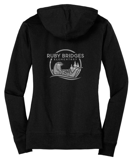 Ruby Bridges Elementary Limited Edition Women's Fitted Jersey Full-Zip Hoodie