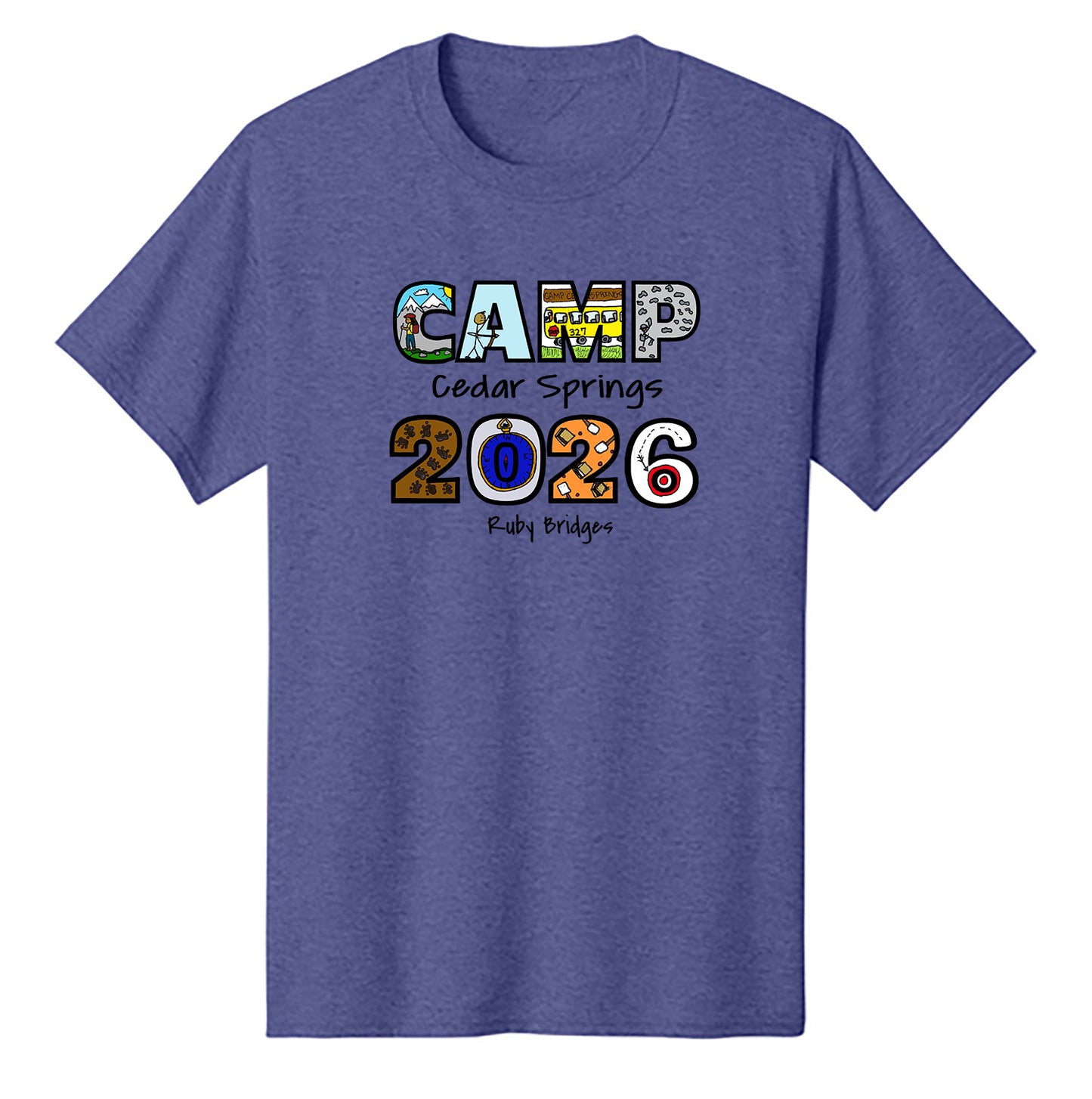 Adult Camp Cedar Springs 2026 T‑Shirt (Ruby Bridges)