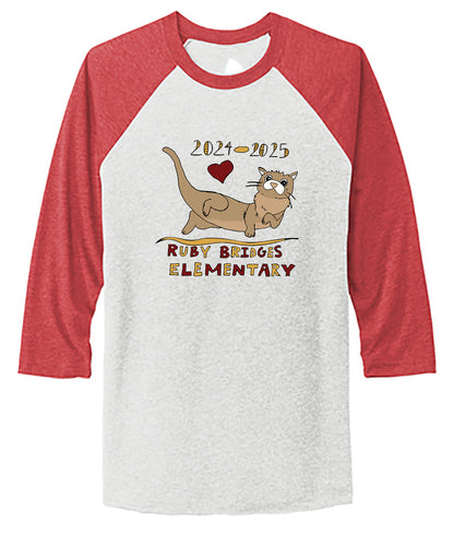 Unisex Tri-Blend 3/4-Sleeve Raglan Tee