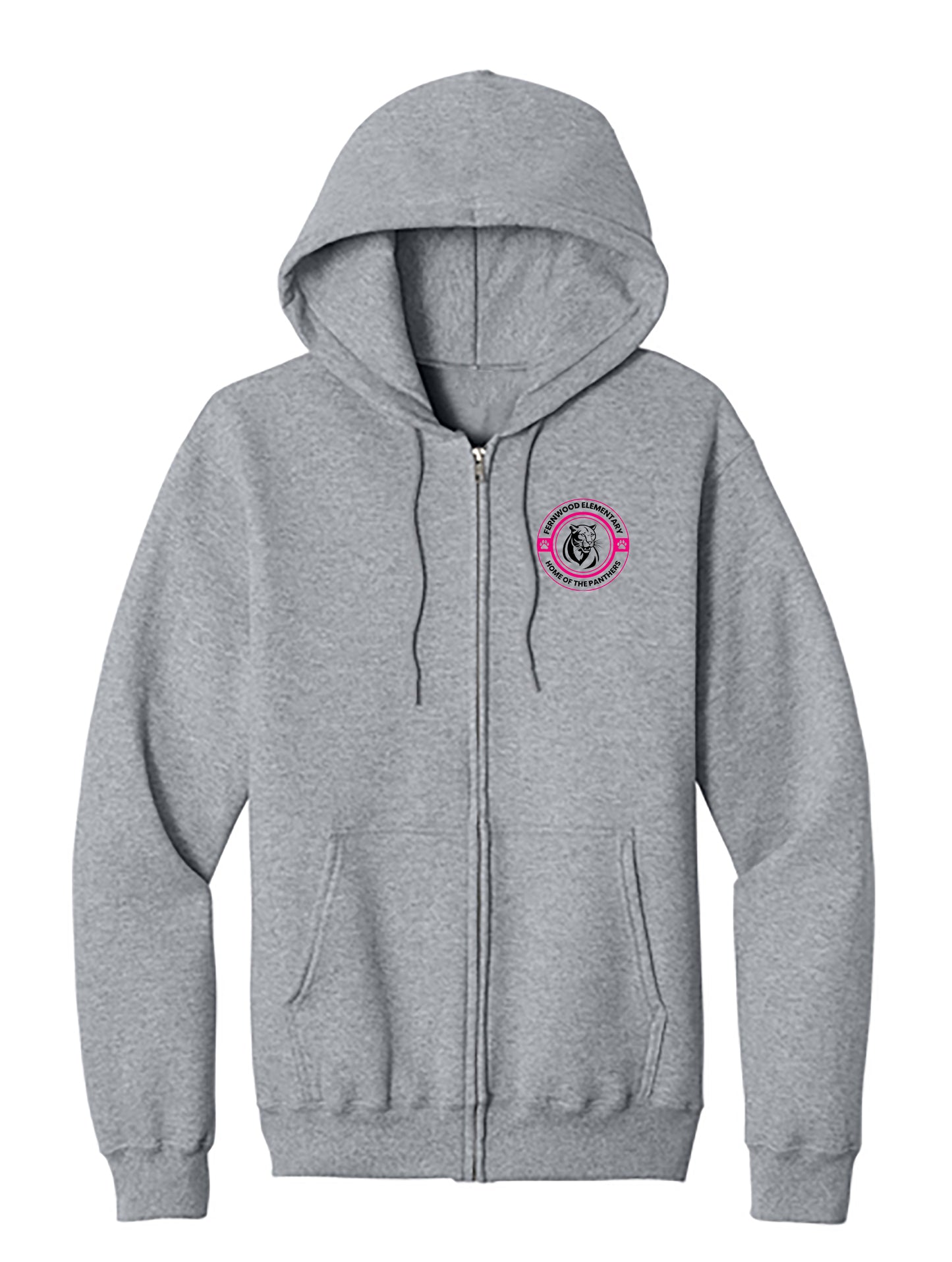 Fernwood Adult Fleece Full-Zip Hooded Sweatshirt