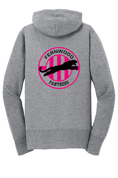 Althletic Heather Women's Core Fleece Full-Zip Hooded Sweatshirt