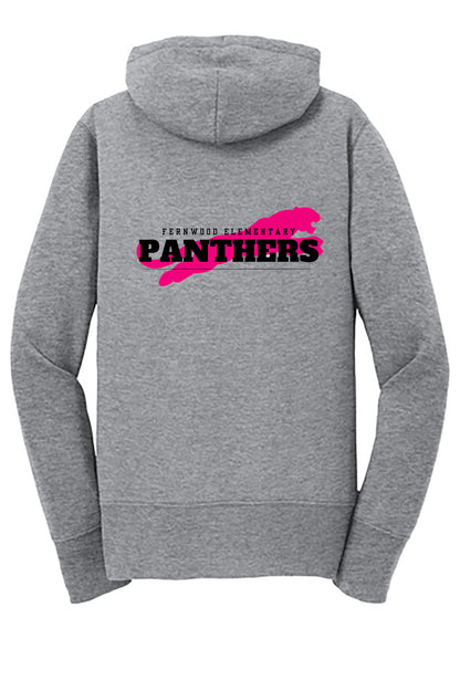 Althletic Heather Women's Core Fleece Full-Zip Hooded Sweatshirt