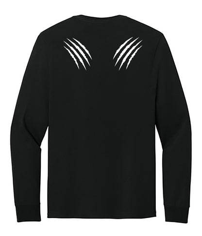 Black Adult Unisex Cotton Long Sleeve T-Shirt