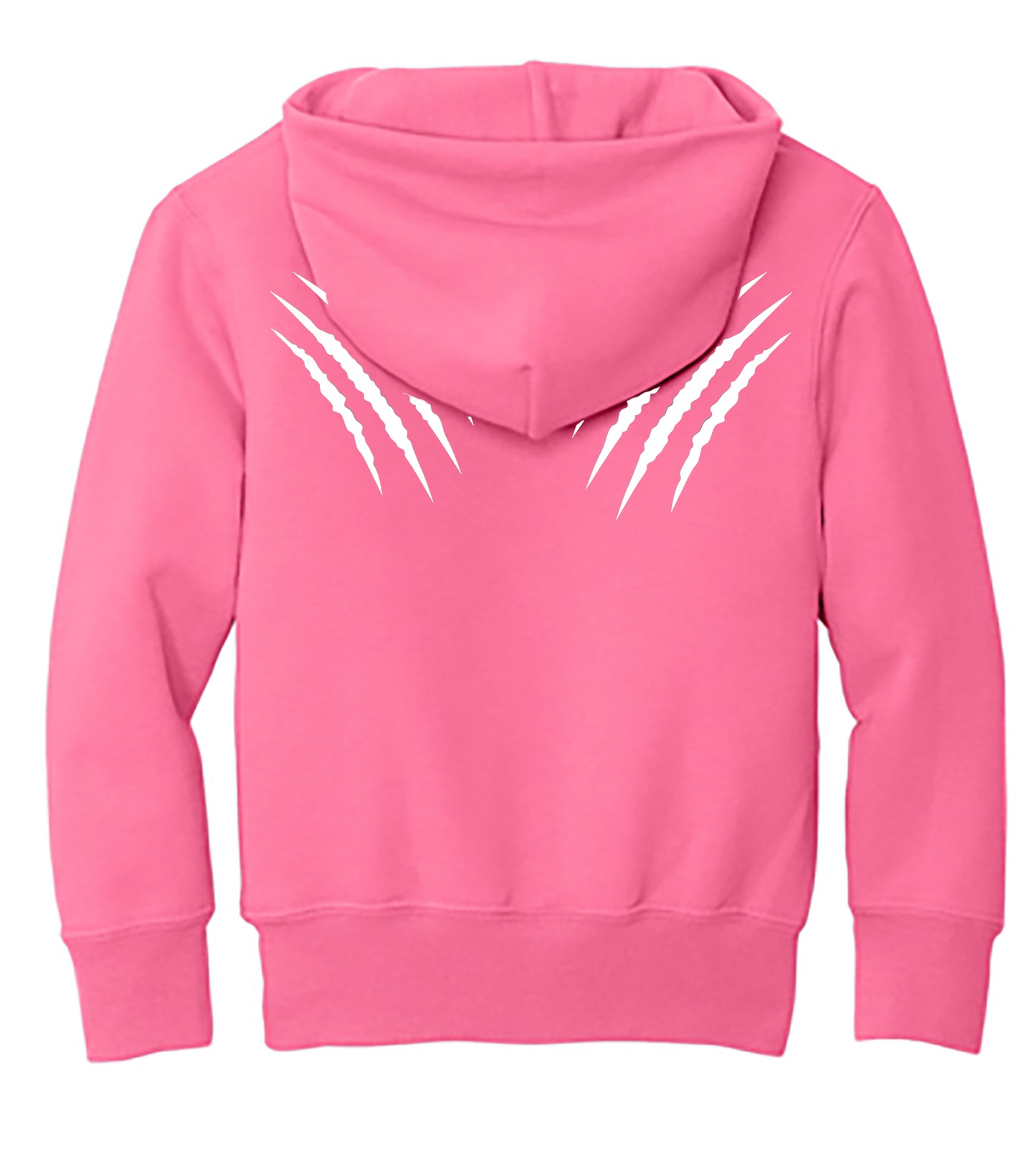 Neon Pink Youth Core Fleece Pullover Hooded Sweatshirt