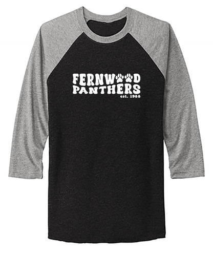 Unisex Tri-Blend 3/4-Sleeve Raglan Tee