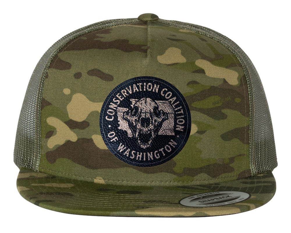 Conservation Coalition of Washington State – Green Camo Flat Bill Hat