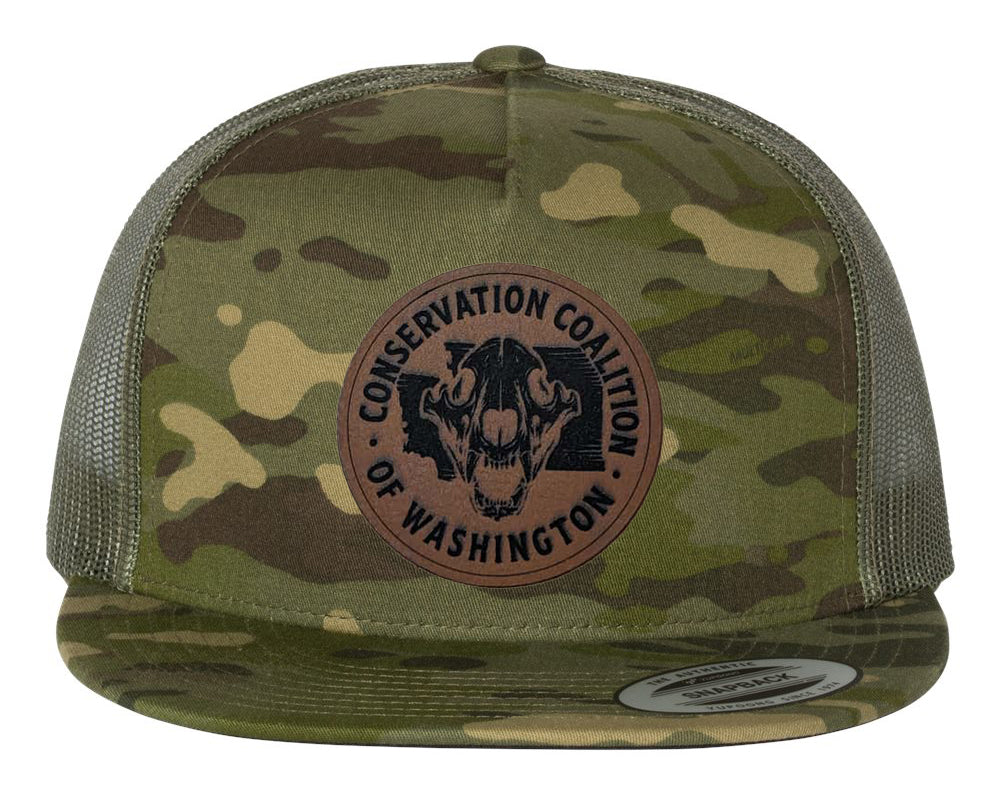 Conservation Coalition of Washington State – Green Camo Flat Bill Hat