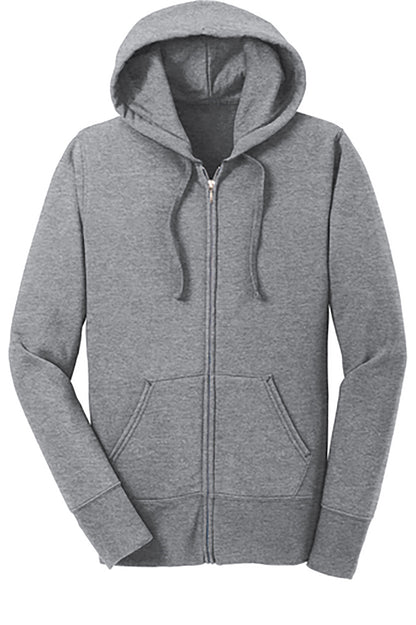 Althletic Heather Women's Core Fleece Full-Zip Hooded Sweatshirt