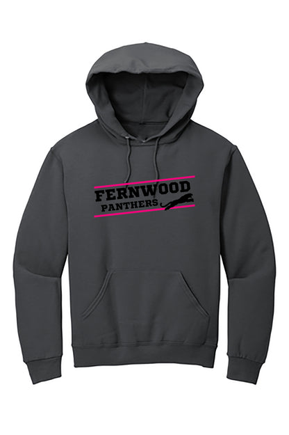 Charcoal Adult NuBlend® Pullover Hooded Sweatshirt