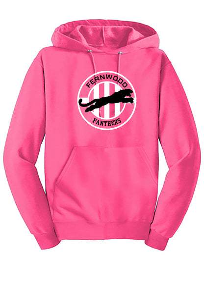 Neon Pink Adult NuBlend® Pullover Hooded Sweatshirt