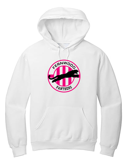 White Adult NuBlend® Pullover Hooded Sweatshirt