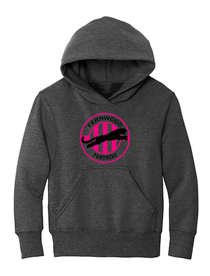 Dark Heather Grey Youth Core Fleece Pullover Hooded Sweatshirt